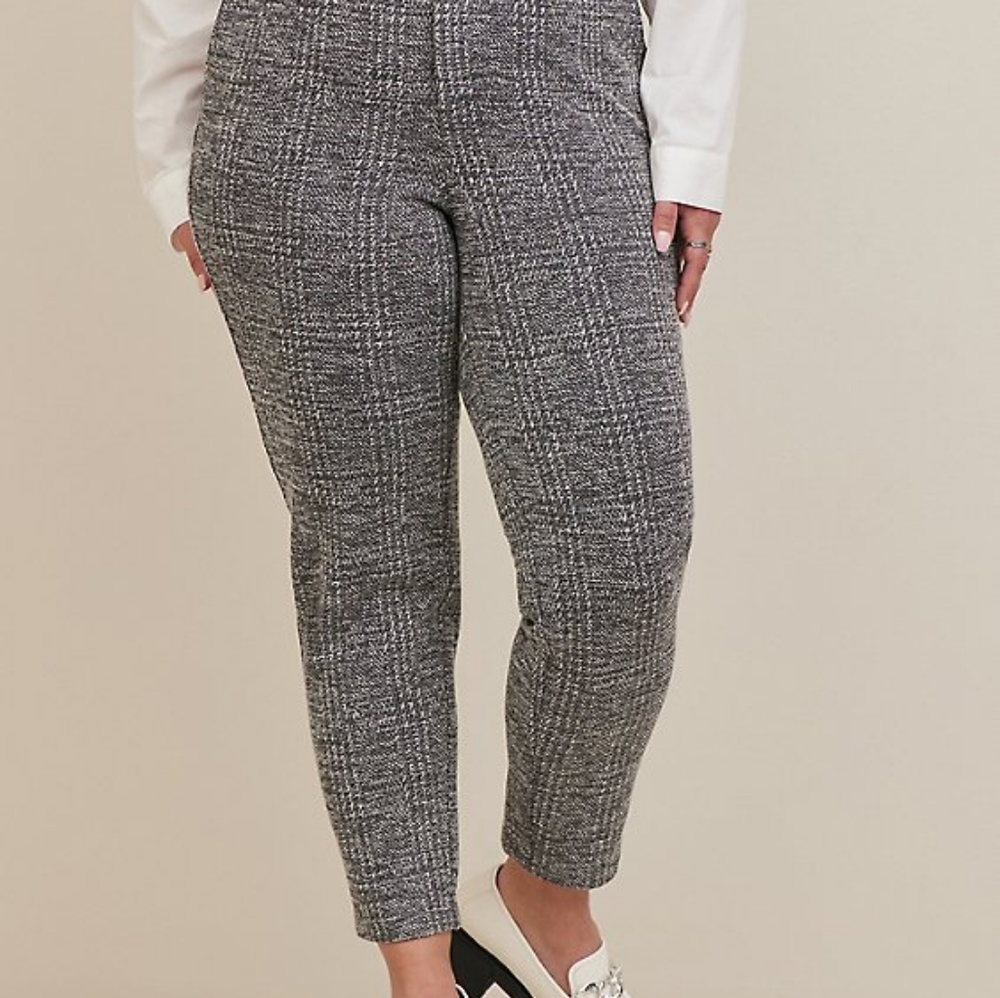 TORRID COMFORT FLEX WAISTBAND SLIM TAPER STUDIO DOUBLE KNIT HIGH-RISE PANT 26W